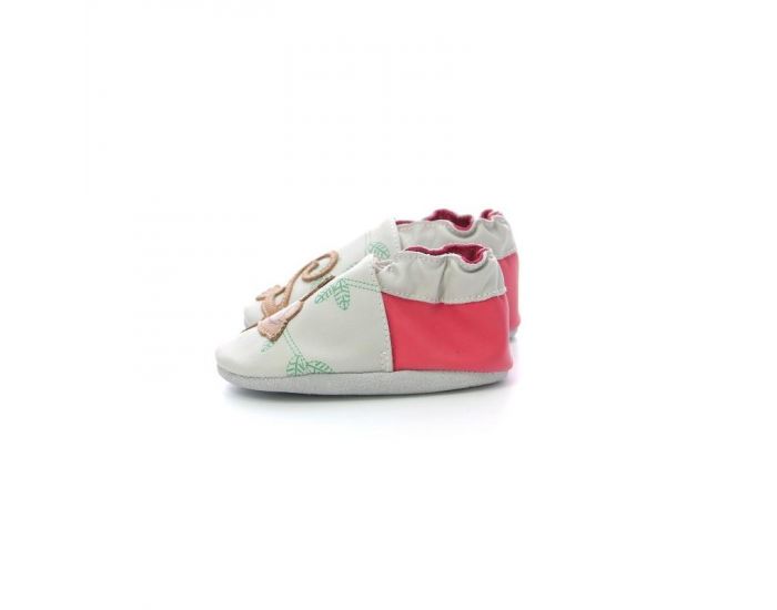 ROBEEZ Chaussons - Acrobatic Monkey -  Beige - Clair - Rouge (3)