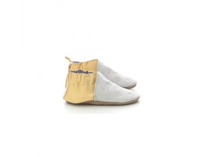 ROBEEZ Chaussons - Sailboat Race - Gris Clair Jaune (1)
