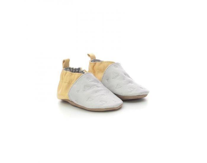 ROBEEZ Chaussons - Sailboat Race - Gris Clair Jaune (3)