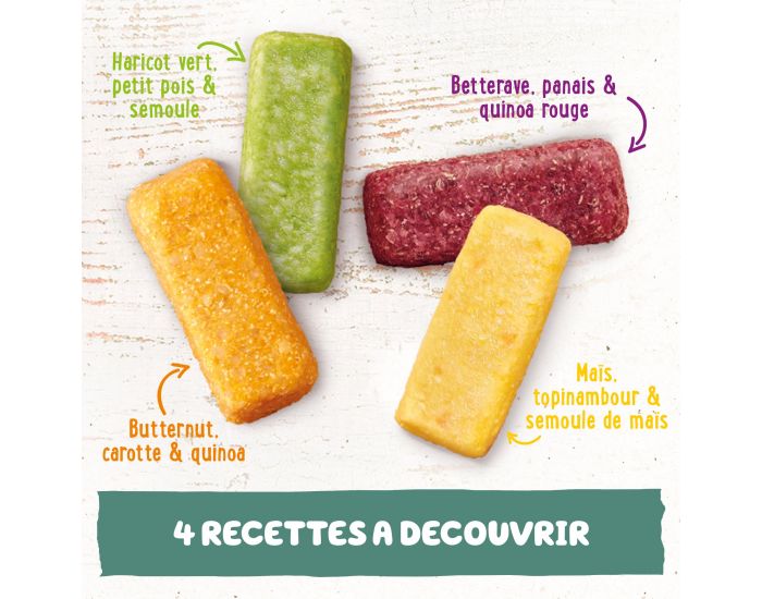 YOOJI B�tonnets � Manger-Main - Betterave & Ma�s - Lot de 6 - D�s 12 mois (1)