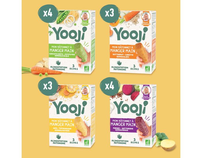 YOOJI B�tonnets � Manger-Main - L�gumes & F�culents - 36 Repas - D�s 12 mois (1)