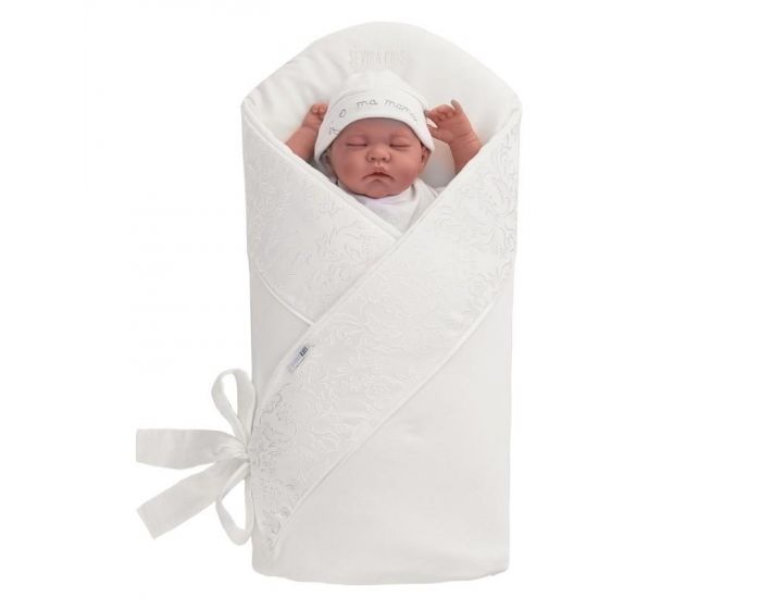 SEVIRA KIDS Gigoteuse d'emmaillotage - Nid d'ange naissance - matelas amovible (1)