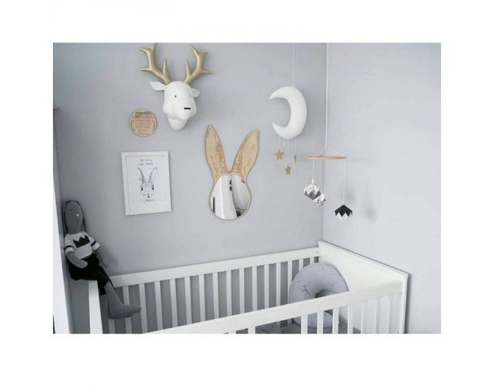 SEVIRA KIDS D�coration murale - troph�e animal en peluche Cerf blanc (5)