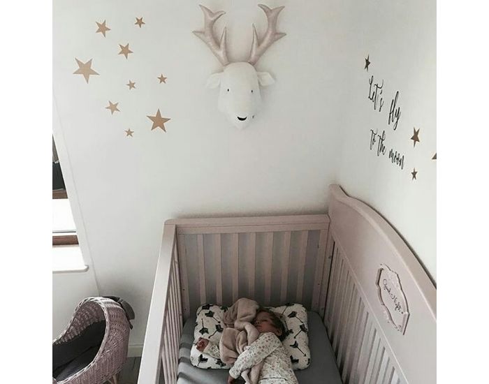 SEVIRA KIDS D�coration murale - troph�e animal en peluche Cerf blanc (8)