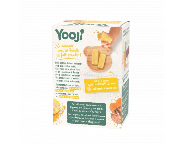 YOOJI B�tonnets � Manger-Main - Ma�s & Semoule de Ma�s Bio - Lot de 5 - D�s 12 mois (1)