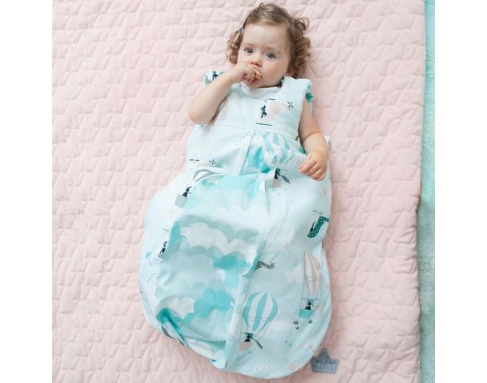 SEVIRA KIDS Gigoteuse turbulette en coton lger utilisable toute l'anne - Licorne Vert Vert (12)