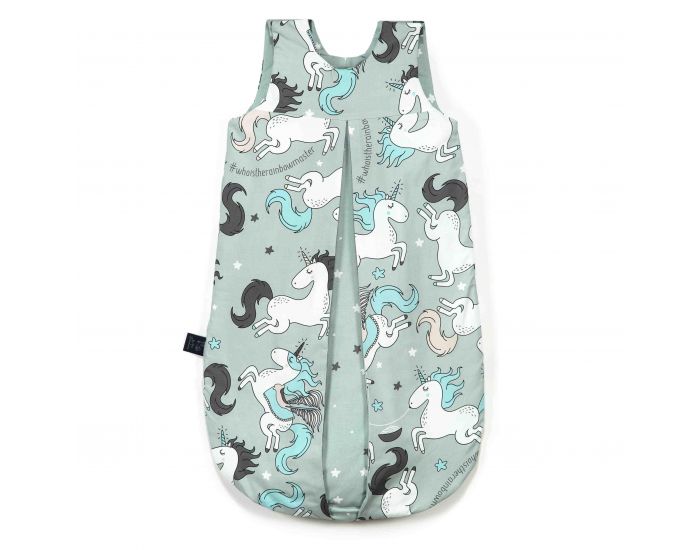 SEVIRA KIDS Gigoteuse turbulette en coton lger utilisable toute l'anne - Licorne Vert Vert (5)