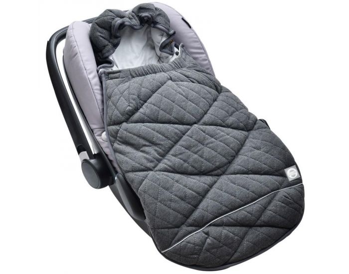 SEVIRA KIDS Chanceli�re universelle pour cosy en coton - 0 � 12 mois - Quilt Light Grey Gris Clair (8)