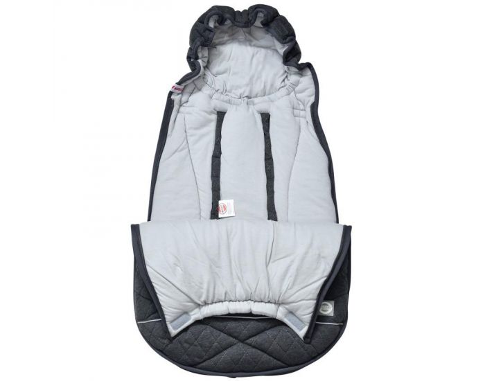 SEVIRA KIDS Chanceli�re universelle pour cosy en coton - 0 � 12 mois - Quilt Light Grey Gris Clair (9)