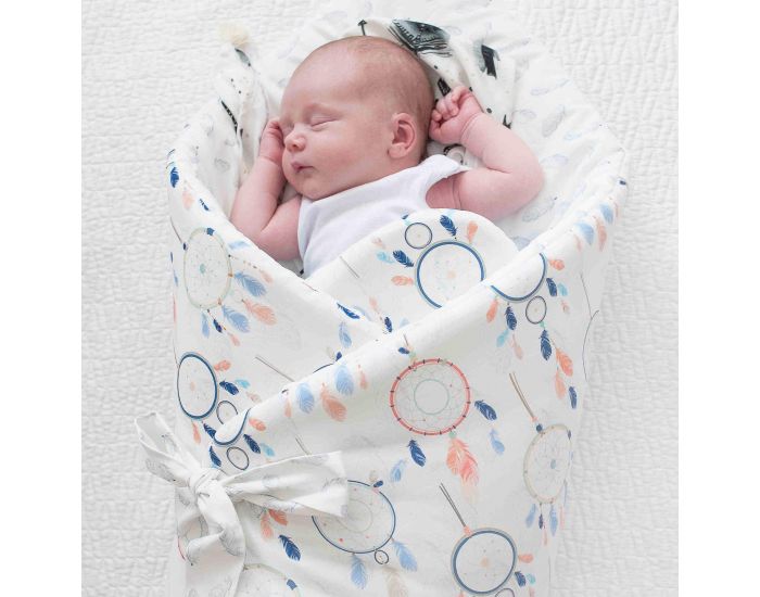 SEVIRA KIDS Gigoteuse d'emmaillotage molletonn�e - nid d'ange naissance - Licorne Vert (2)