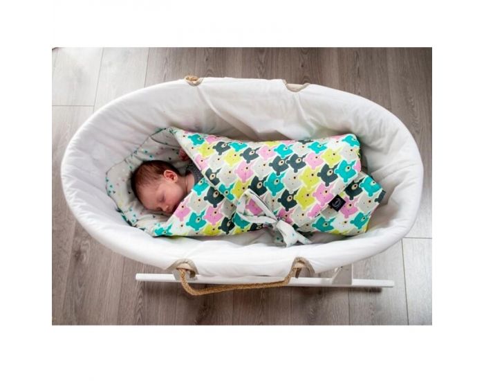 SEVIRA KIDS Gigoteuse d'emmaillotage molletonn�e - nid d'ange naissance - Licorne Vert (14)