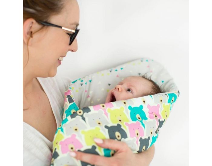 SEVIRA KIDS Gigoteuse d'emmaillotage molletonn�e - nid d'ange naissance - Licorne Vert (17)