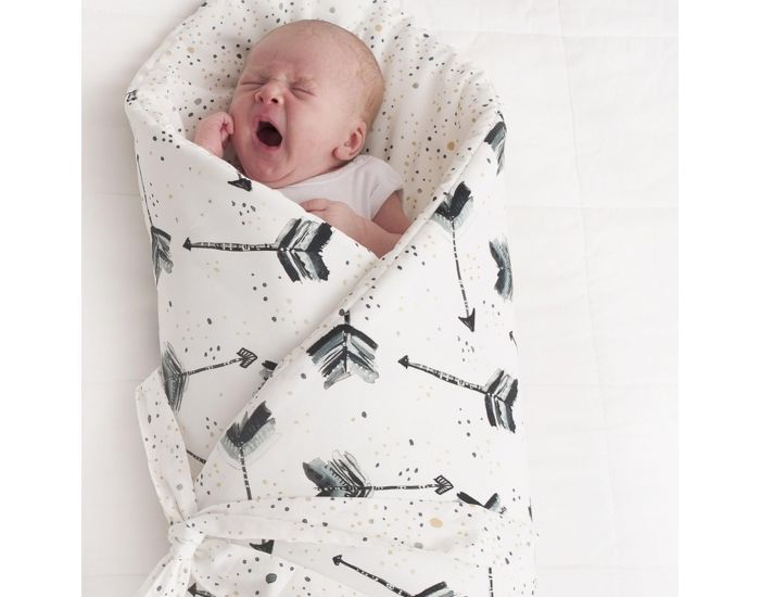 SEVIRA KIDS Gigoteuse d'emmaillotage molletonn�e - nid d'ange naissance - Licorne Vert (5)