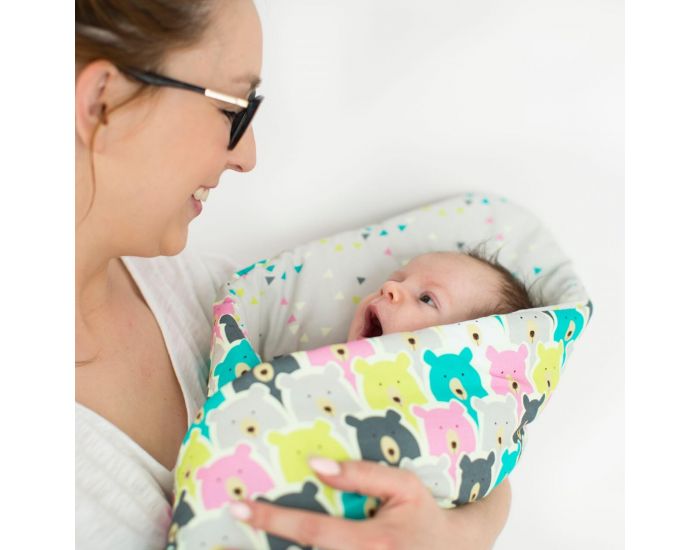 SEVIRA KIDS Gigoteuse d'emmaillotage molletonn�e - nid d'ange naissance - Licorne Vert (7)