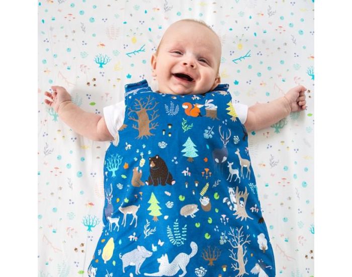 SEVIRA KIDS Gigoteuse Turbulette lgre - 100% coton - Tipi Indien Fond blanc (8)