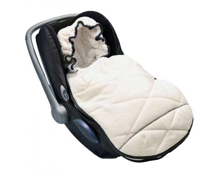 SEVIRA KIDS Chanceli�re universelle polaire pour cosy et landau Blanc cass� Blanc cass� (4)