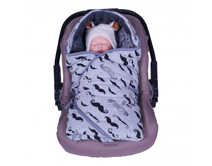 SEVIRA KIDS Couverture R�versible et Multi-usage - Mr Moustache (12)