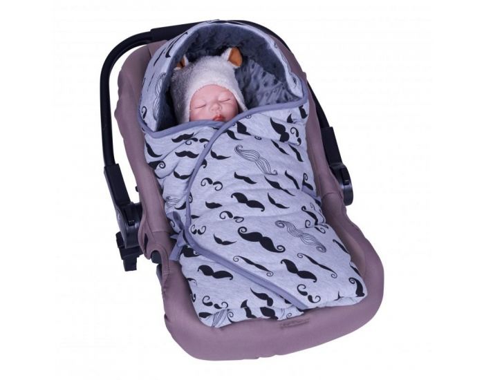 SEVIRA KIDS Couverture R�versible et Multi-usage - Mr Moustache (6)