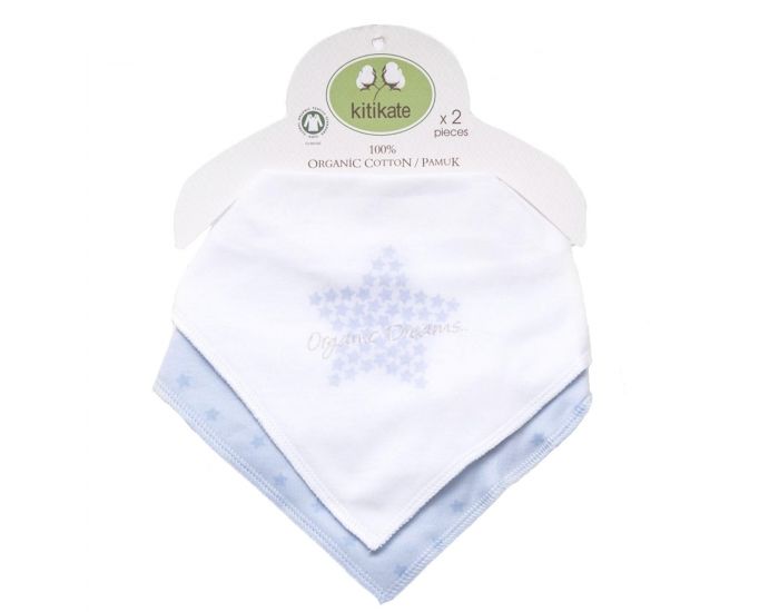 SEVIRA KIDS Bavoir bandana en coton biologique - x2 (13)