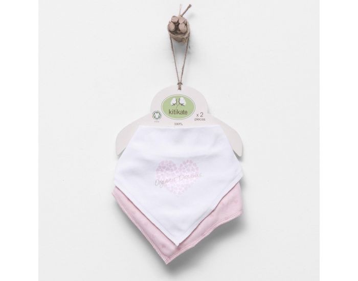 SEVIRA KIDS Bavoir bandana en coton biologique - x2 (16)