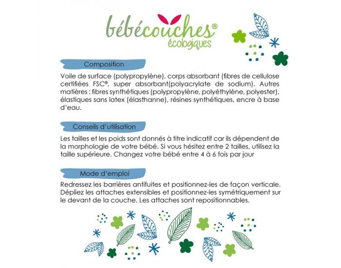 B�B�COUCHES �COLOGIQUES Couches Ecologiques T6 / +16kg / 132 couches (7)
