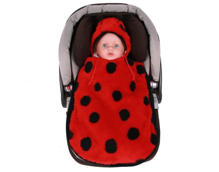 SEVIRA KIDS Chancelire universelle pour poussette ou sige auto - Coccinelle (2)