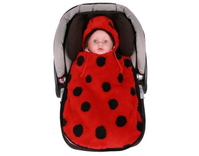 SEVIRA KIDS Chancelire universelle pour poussette ou sige auto - Coccinelle (14)