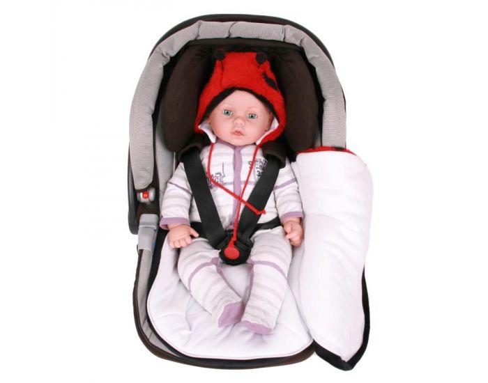 SEVIRA KIDS Chancelire universelle pour poussette ou sige auto - Coccinelle (15)