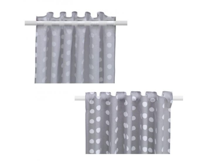 SEVIRA KIDS Rideaux pour chambre d'enfant - Pois Chic Rose Rose (1)