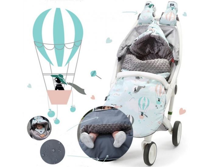 SEVIRA KIDS Chanceli�re universelle et imperm�able pour poussette et si�ge auto  - 9-24 mois Licorne (10)