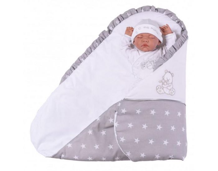 SEVIRA KIDS Gigoteuse d'emmaillotage avec matelas Amovible - 0-4 mois (15)