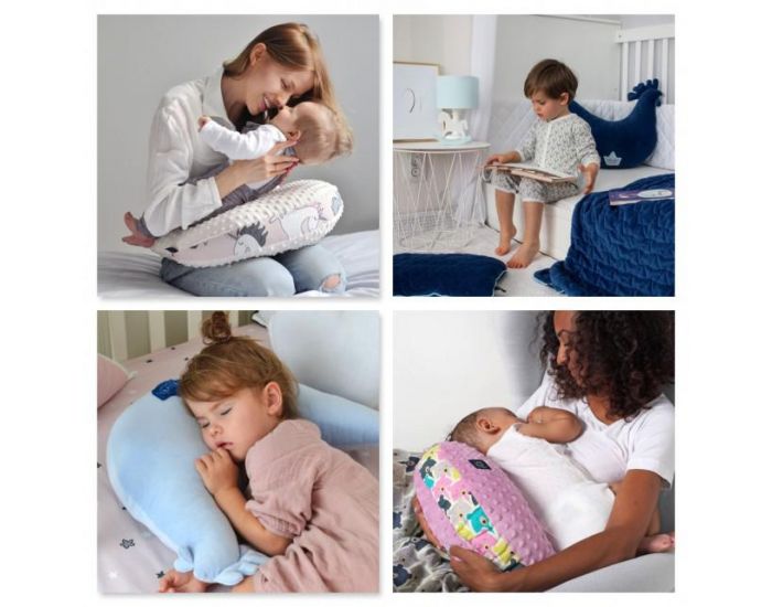 SEVIRA KIDS Coussin d'Allaitement - Coussin enfant Minky extra doux (25)