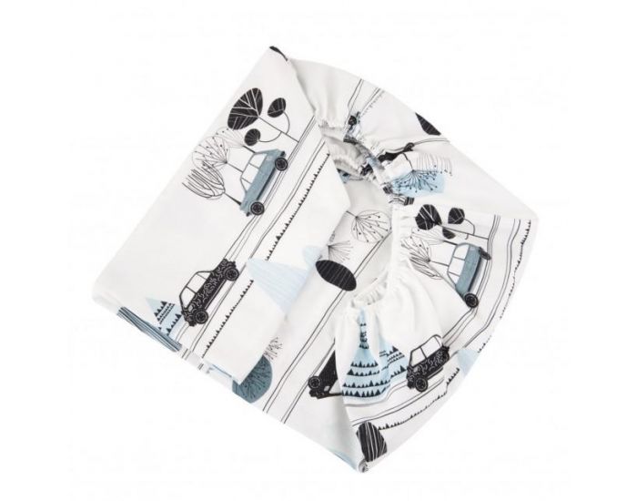 SEVIRA KIDS Drap Housse Bb - City Boy Blanc (6)