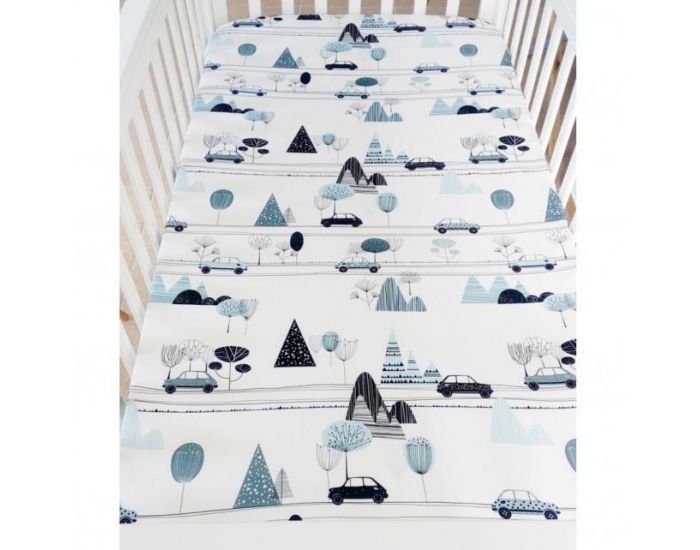 SEVIRA KIDS Drap Housse Bb - City Boy Blanc (7)