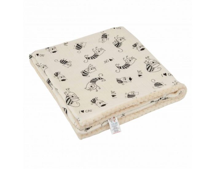 SEVIRA KIDS Couverture b�b� en bambou - hypoallerg�nique et antibact�rienne - Chatons (1)