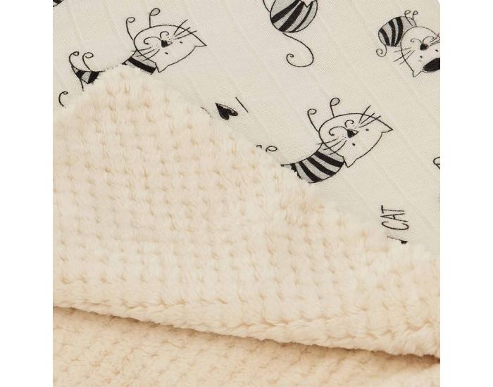 SEVIRA KIDS Couverture b�b� en bambou - hypoallerg�nique et antibact�rienne - Chatons (3)