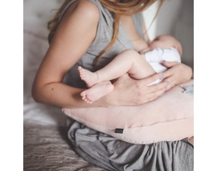 SEVIRA KIDS Coussin d'allaitement - coussin enfant en minky extra doux - Maman Poule - Boho Arrows (7)