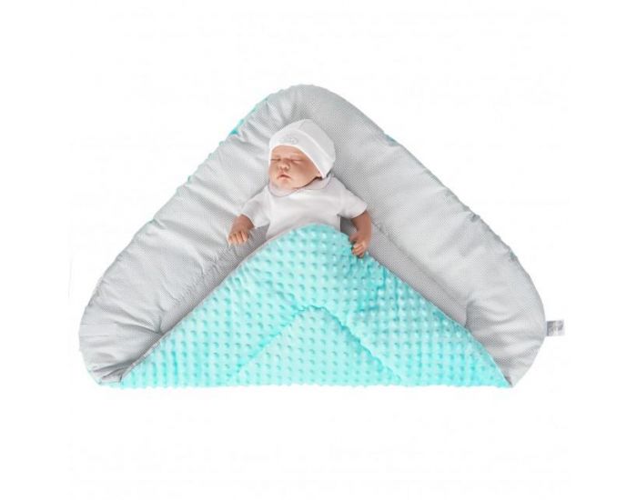 SEVIRA KIDS Gigoteuse d'emmaillotage Multi usage - Nid d'ange Naissance - Minky (13)