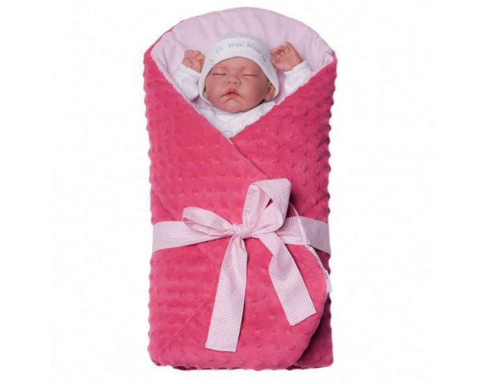 SEVIRA KIDS Gigoteuse d'emmaillotage Multi usage - Nid d'ange Naissance - Minky (17)