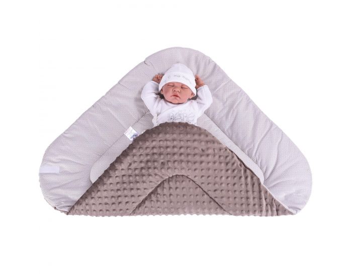 SEVIRA KIDS Gigoteuse d'emmaillotage Multi usage - Nid d'ange Naissance - Minky (26)