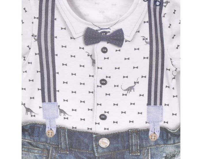 SEVIRA KIDS Combishort Barboteuse Bb Noeud Papillon (2)