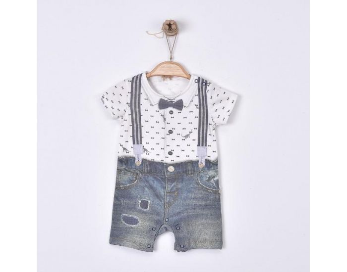 SEVIRA KIDS Combishort Barboteuse Bb Noeud Papillon (15)