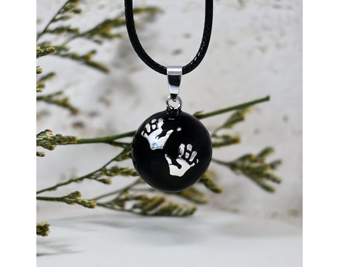 IRR�VERSIBLE Billes pour Bola de Grossesse � Motifs - DIY - 22 mm Azt�que / Bille plaqu�e argent (3)