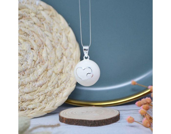 IRR�VERSIBLE Billes pour Bola de Grossesse � Motifs - DIY - 22 mm Azt�que / Bille plaqu�e argent (4)