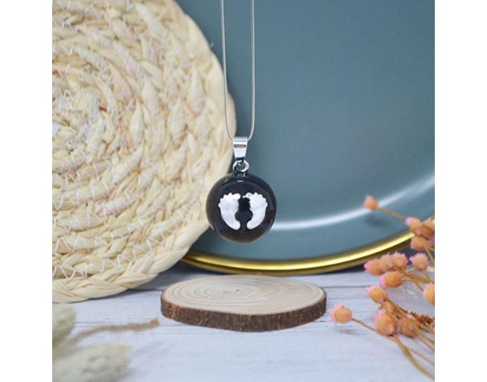 IRR�VERSIBLE Billes pour Bola de Grossesse � Motifs - DIY - 22 mm Azt�que / Bille plaqu�e argent (6)