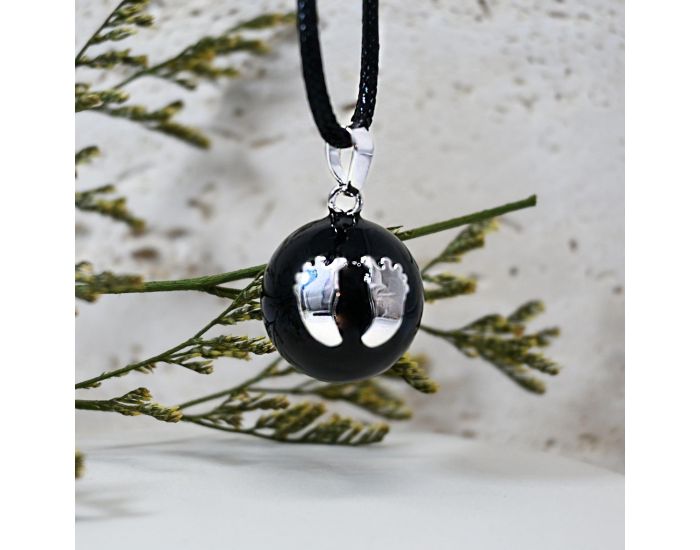 IRR�VERSIBLE Billes pour Bola de Grossesse � Motifs - DIY - 22 mm Azt�que / Bille plaqu�e argent (7)