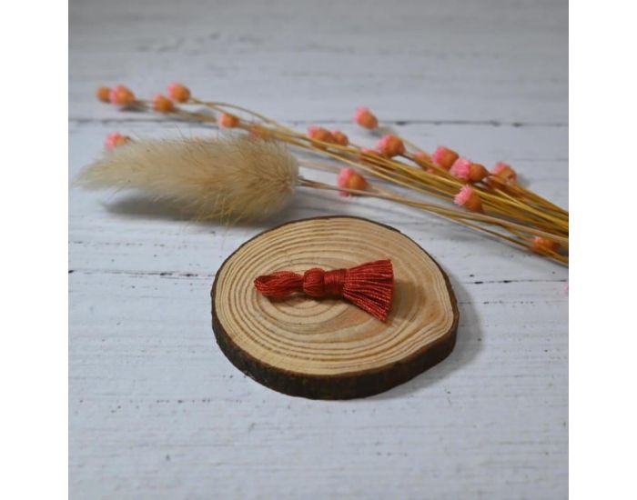 IRR�VERSIBLE Exclu Web - Bracelet Adulte - Ambre Honey, Pompon Rouille et Plume Or Rose (6)