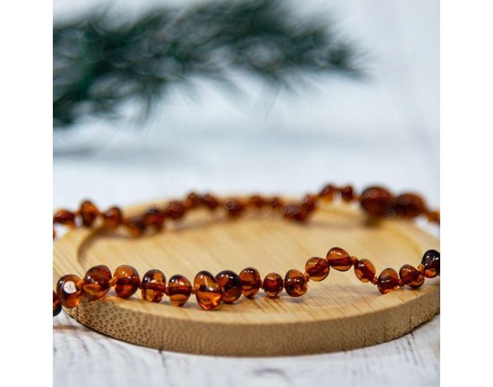 IRR�VERSIBLE Box Bracelet et Collier B�b� / Bracelet Adulte - Ambre - Cognac (4)