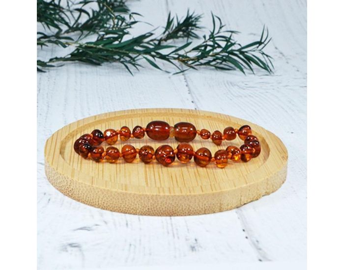 IRR�VERSIBLE Box Bracelet et Collier B�b� / Bracelet Adulte - Ambre - Cognac (6)