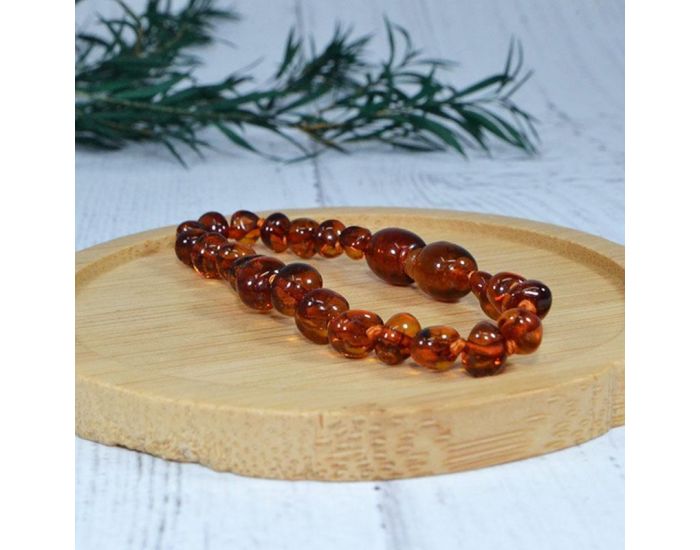 IRR�VERSIBLE Box Bracelet et Collier B�b� / Bracelet Adulte - Ambre - Cognac (7)
